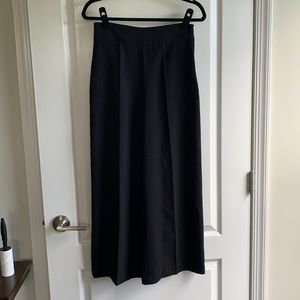 Zara High Waisted Ankle Length Flare Pleated Pants
